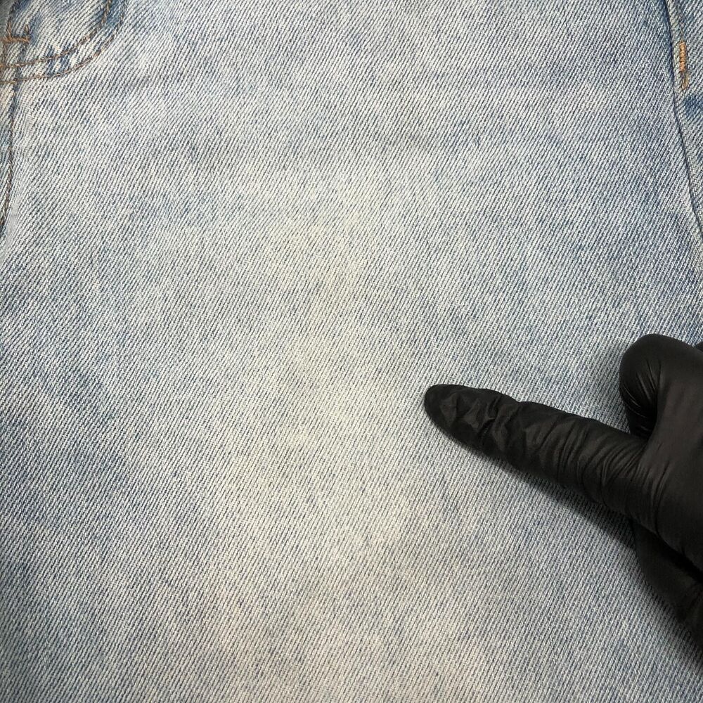 Twelve Jeans Womens 28 Blue High Rise Straight Crop Raw Hem Distressed Denim - Picture 10 of 13